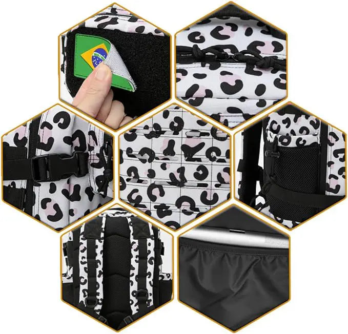 Mochila Gympack Pro 25L Leopardo - Detalhes Gerais da Mochila