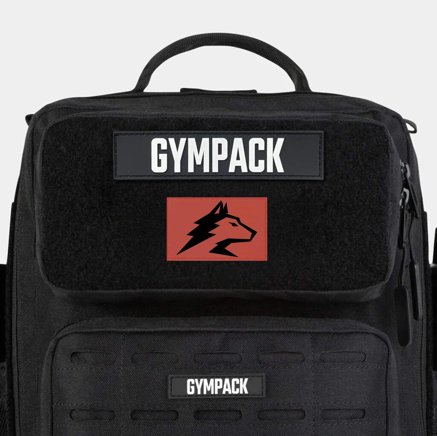 Parche Lobo Gympack Rojo / Negro