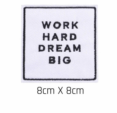 Parche Work Hard Dream Big
