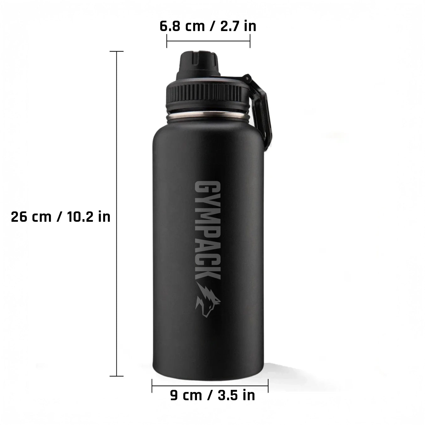 Botella Térmica Premium Gympack 1200ml - Personalizada Nombre