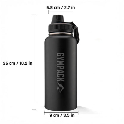 Botella Térmica Premium Gympack 1200ml - Personalizada Nombre