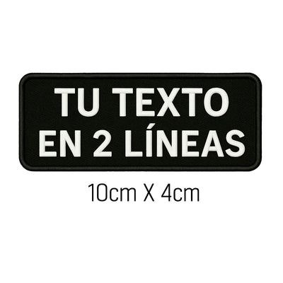 Parche Personalizable Dos Líneas
