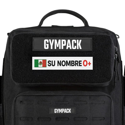 Parche Personalizable México + Tipo Sangre Blanco